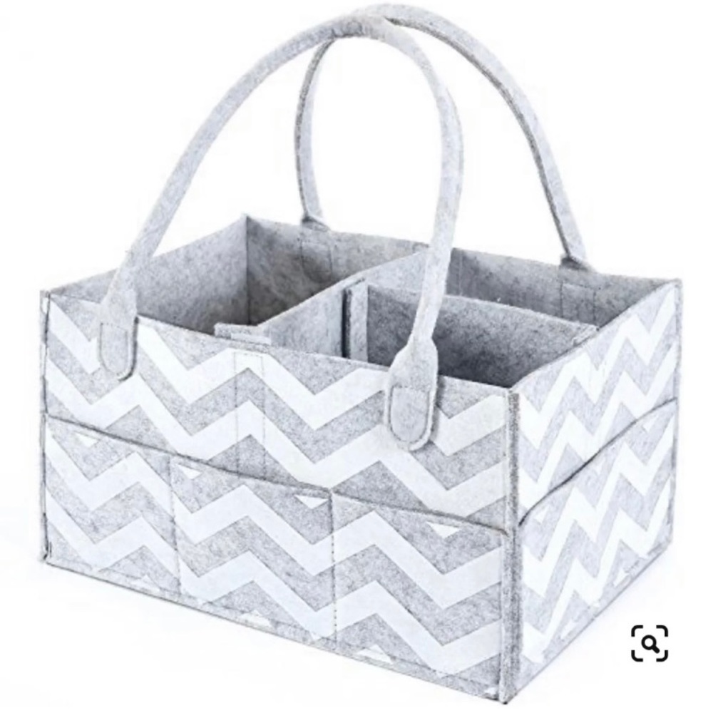 Baby Diaper Caddy - Nursery Storage Bin and Car Organizer